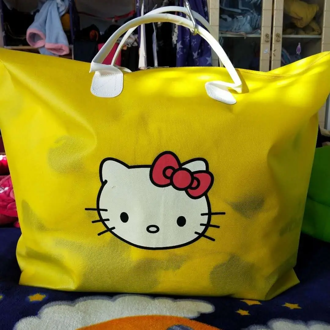 Kindergarten Three-Piece Set Buggy Bag Student Travel Bag Cotton Luggage Bag Large Capacity Cute Baby Hellokitty Cartoon Sanrio