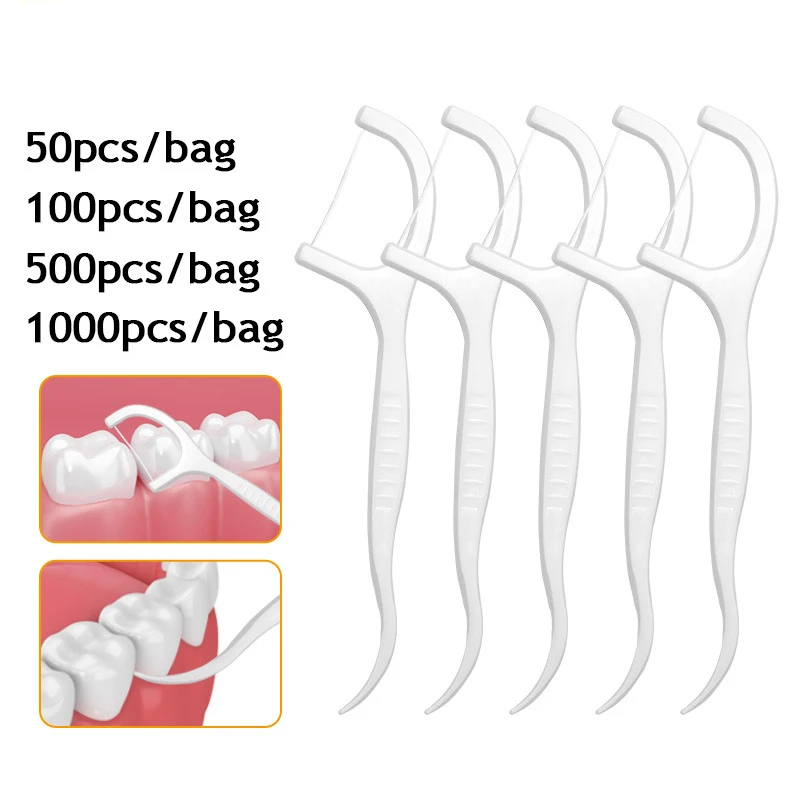 

Dental Floss Picks Clean Between Teeth Flosser Toothpicks Travel Portable Disposable Toothbrush