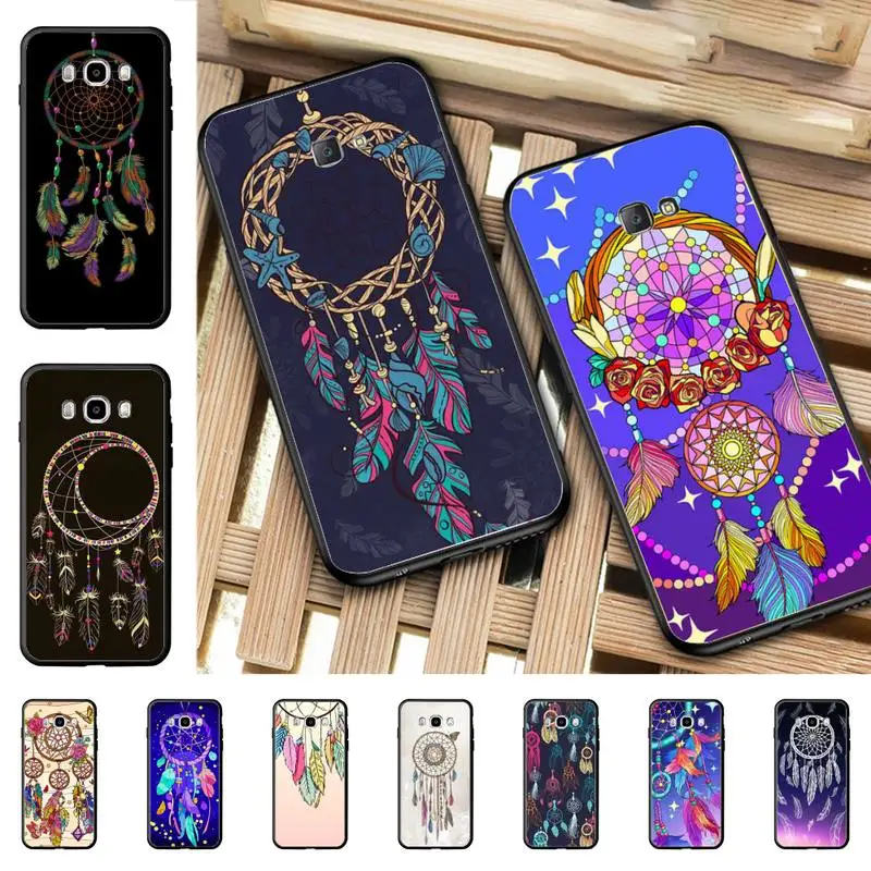 

Dream Cather Feathers Phone Case for Samsung J 2 3 4 5 6 7 8 prime plus 2018 2017 2016 core