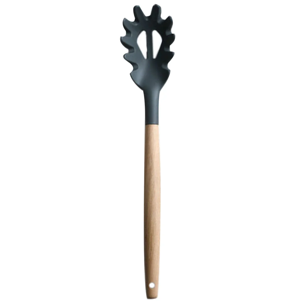 

Spoon Spaghetti Pasta Server Fork Silicone Noodle Strainer Serving Noodles Kitchen Scoop Slotted Spoons Claw Steel Filter