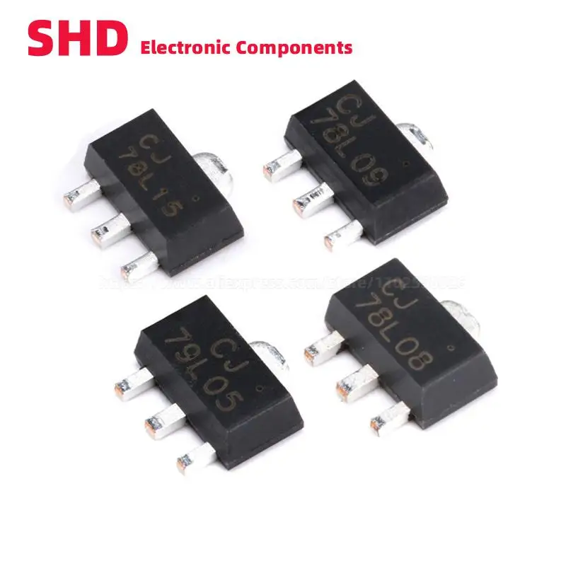 Три терминала CJA1117B-5.0 CJ79L05 CJ78L18 CJ78L15 CJ78L12 CJ78L09 CJ78L08 CJ78L05 SOT-89 3% 0,5 W