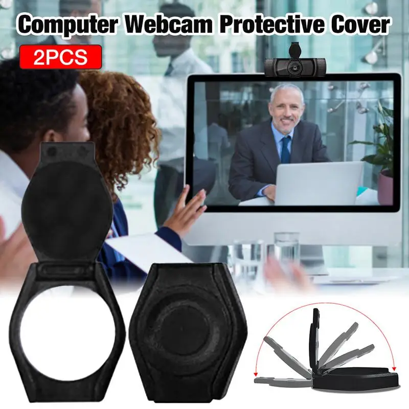 2PC Webcam Cover Protects Lens Ca-p Web Camera Privacy Protective Cover For Lo-gitech HD Pro Webcam C920 / C930e / C922