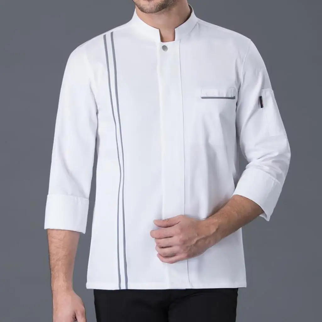 

Winter Chef Jackets Long Sleeved Coat Hotels Kitchen Uniforms For Women Men