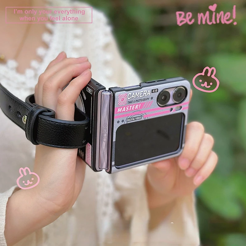Pattern Folding Screen Portable Wristband Protective Leather Cover
