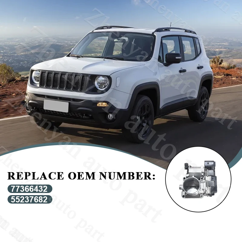 Фото Детали дроссельной заслонки Zhenyan, аксессуары для автомобилей Fiat Joy, Jeep Renegade 2015~2023, 77366432 55237682 №3