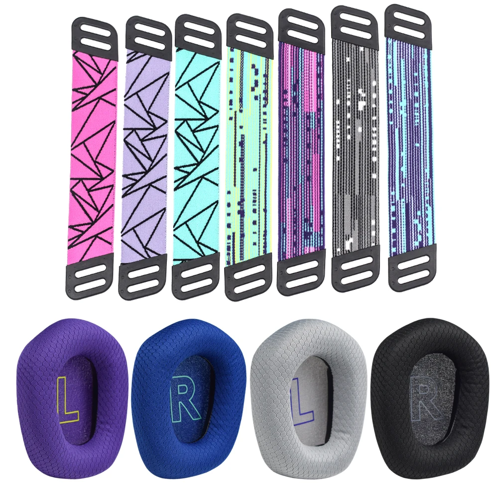 Сменные амбушюры из пены с эффектом памяти, дышащие сетчатые амбушюры для наушников logitech G733 G335, наушники, подушка для головы, запчасти для ремонта Сменные амбушюры из пены с эффектом памяти, дышащие сетчатые амбушюры для наушников logitech G733 G335, наушники, подушка для головы, запчасти для ремонта
