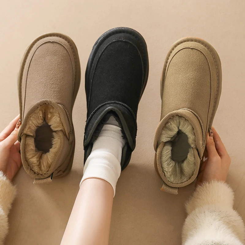 Зимние сапоги для женщин зимняя обувь женские кожаные ботинки в стиле Лолиты из