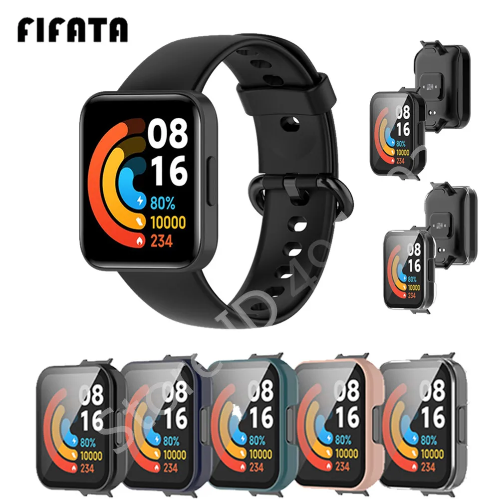 

Full Screen Protector For Xiaomi Redmi watch 2 lite case чехол For Redmi watch 2 cover frame Protective shell + tempered glass