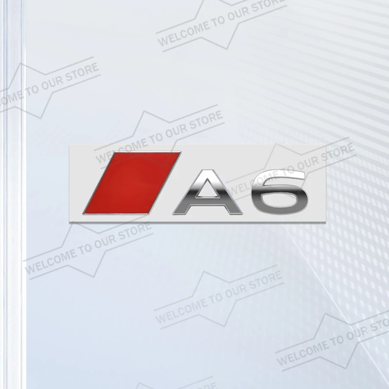 Стайлинг автомобиля для A6 A7, новая буквенная эмблема, цветной корпус, багажник, 3D металлический значок, наклейки, наклейка, автомобильные аксессуары