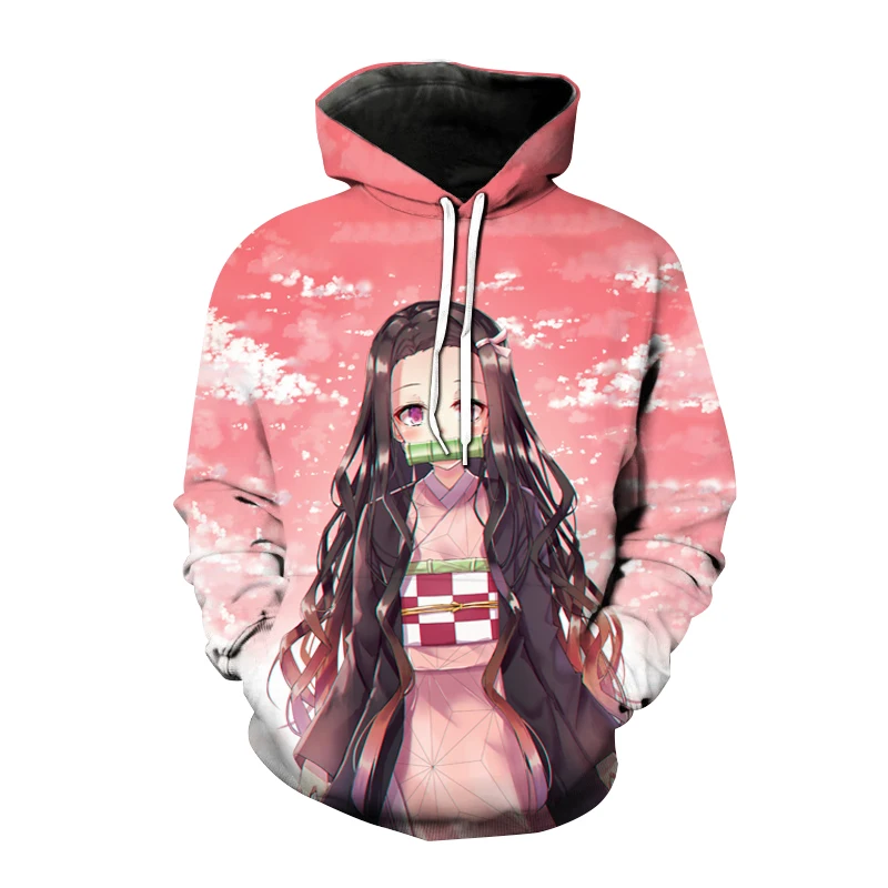 

Demon Slayer Kimetsu No Yaiba Hoodies Anime 3D Print Men Women Fashion Hooded Sweatshirt Hip Hop Hoodie Pullover Tops Hoody Coat