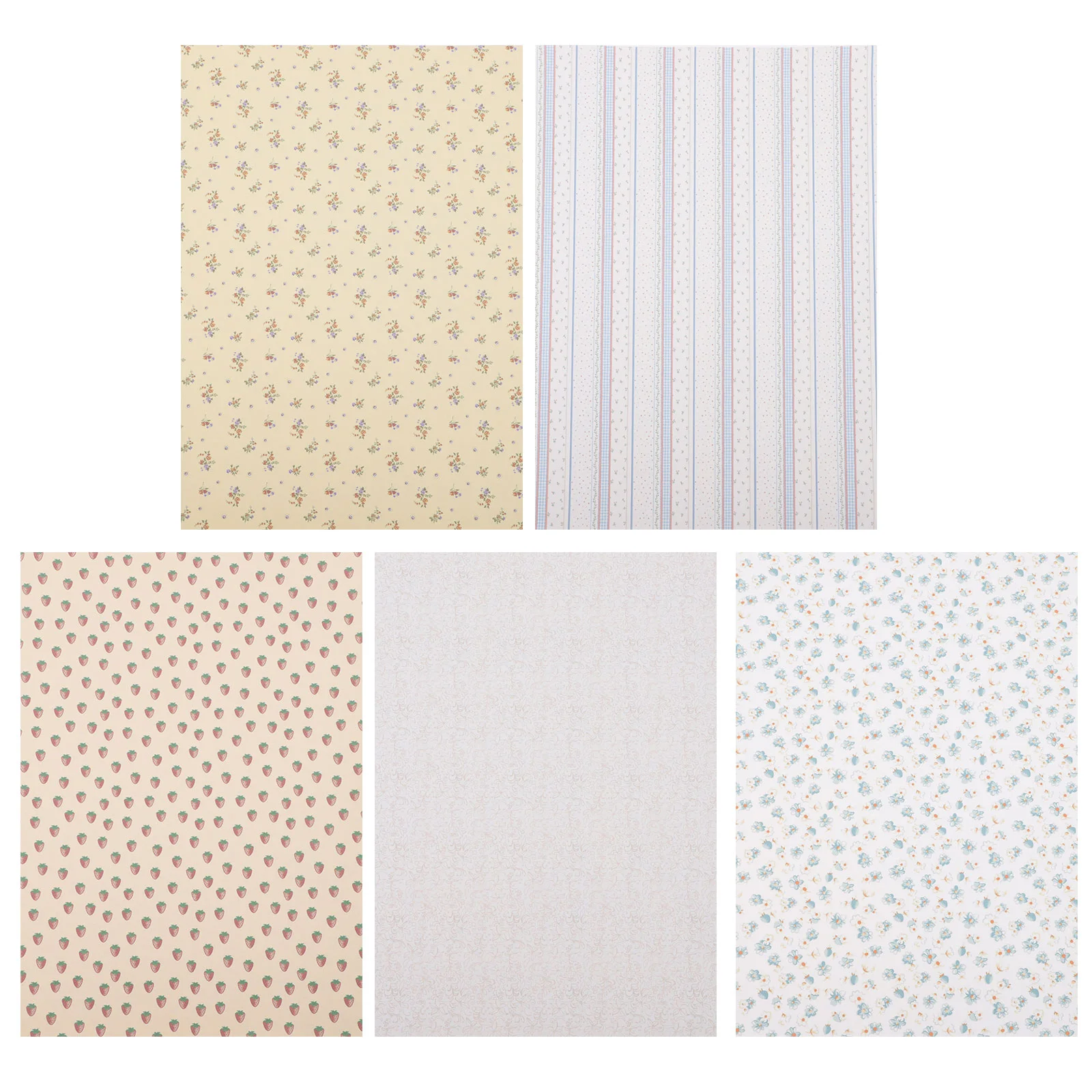 5 листов мини-мебель крошечная фреска обои для дома аксессуары кукольного домика