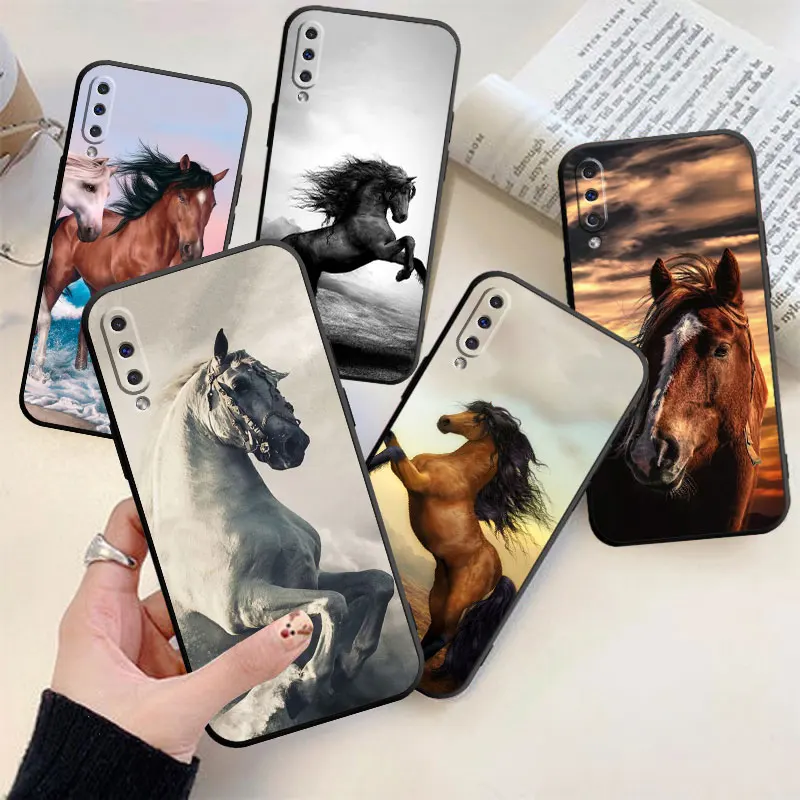 

Animal Horse Phone Case For Samsung Galaxy A03 S A10 E S A12 A14 A20S A21S A22 5G A23 A30 A31 A32 A33 A42 5G TPU Cover Coque