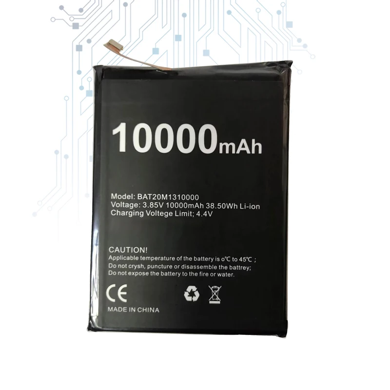 Аккумулятор мобильного телефона для DOOGEE S88 Plus 10000 мАч высокая емкость длительное