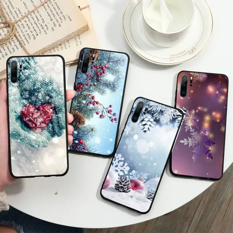 

Merry christmas winter tree new year gifts Phone Case For Huawei honor Mate 10 20 30 40 i 9 8 pro x Lite P smart Y5 nova 5t