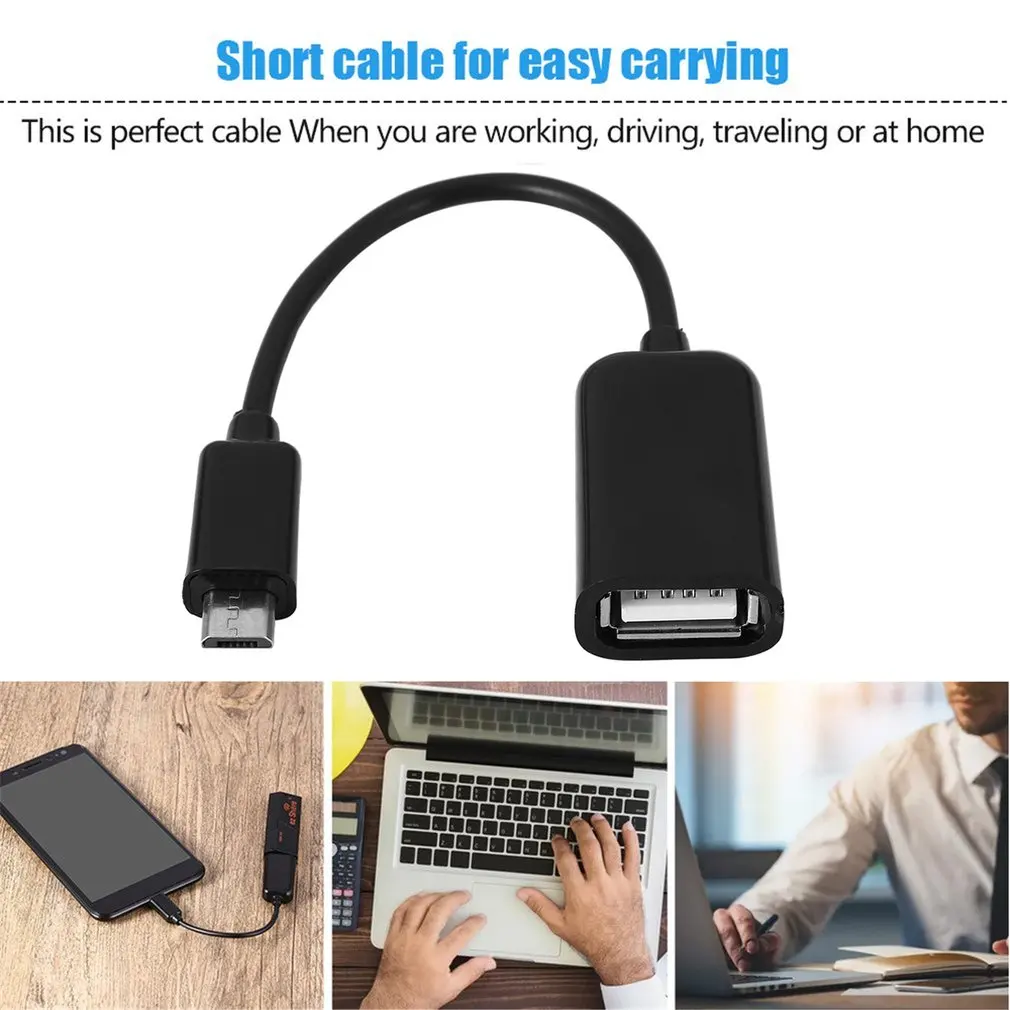 5/10 шт. микро-USB-папа-мама USB-хост-кабель OTG Mini USB-кабель для планшетного ПК