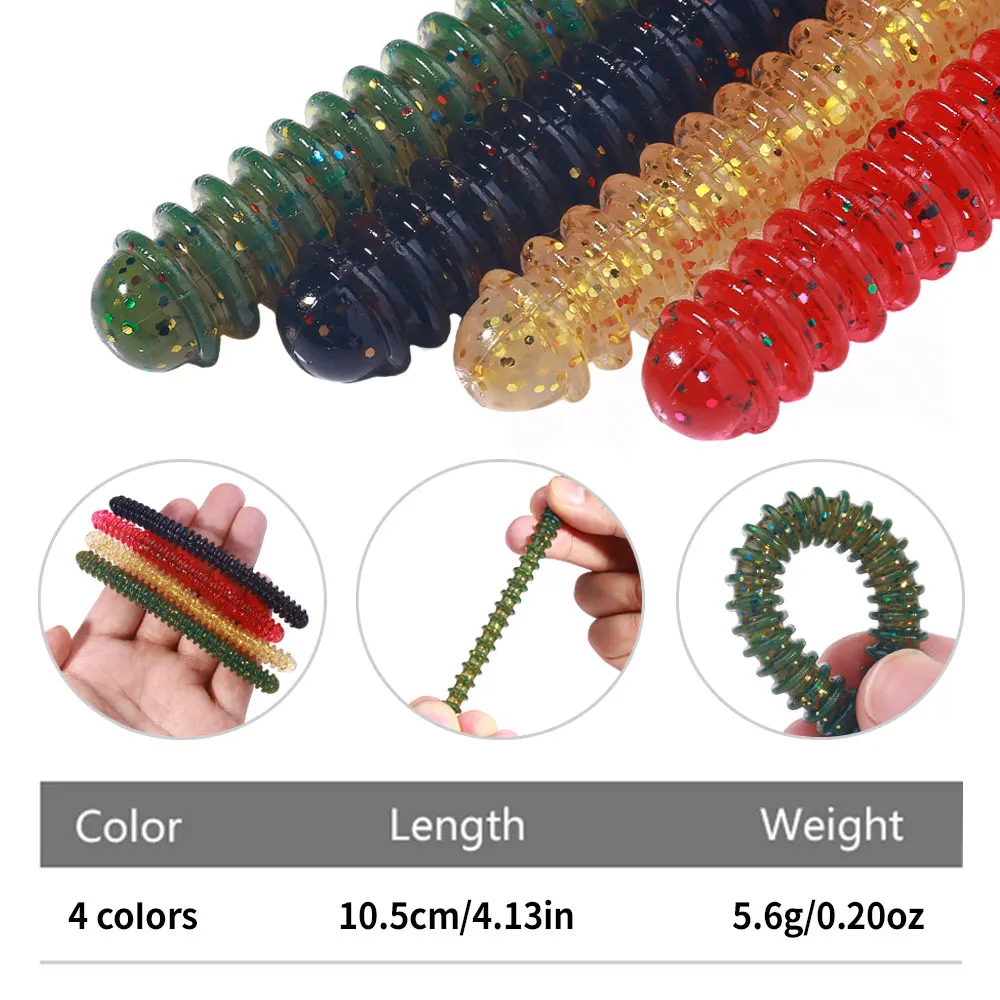 6 шт. мягкие силиконовые рыболовные приманки 12 см 10 5