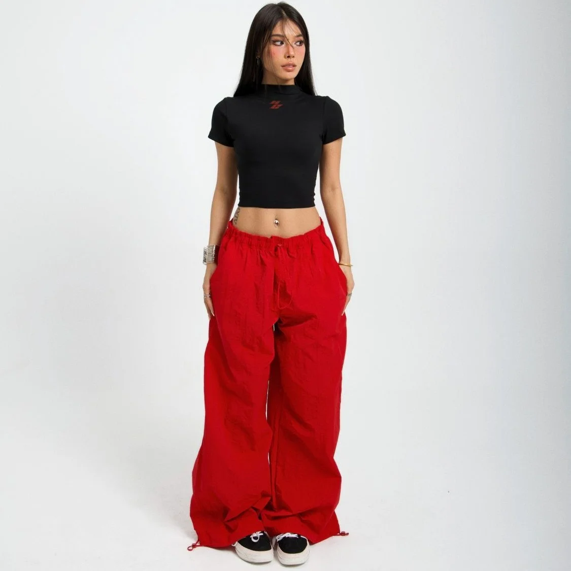 Спортивные женские мешковатые брюки с широкими штанинами цвет в ассортименте