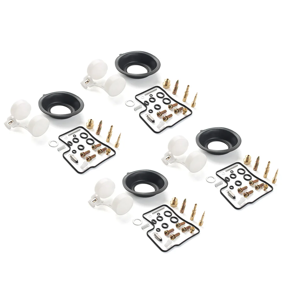 

4x Motorcycle Carburetor Repair Kit Diaphragm Float For Honda VF700C VF700 S F VF750C VF750F VF750S