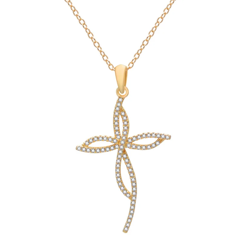 

European and American trendy s925 silver windmill with flowing design, gold shot collarbone chain, light luxury zircon female