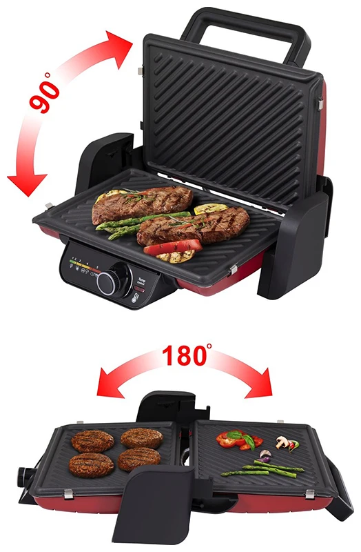 Electric Grills & Griddles MAUNFELD 0335254 Home Appliances Kitchen Cooking MGE2000CH Grill Household for Electrical Appliance | Бытовая