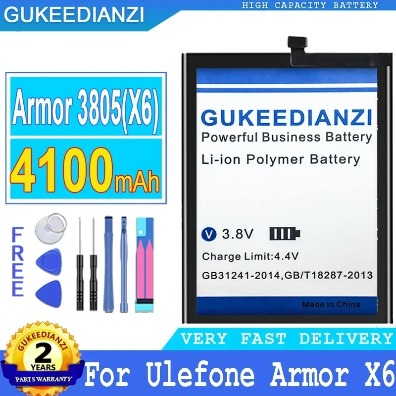 GUKEEDIANZI аккумулятор для Ulefone Armor 2 3 5 5S 6 7 8 9 9E 10 11 11T X X2 X3 X5 X6 X7 X8 X7Pro/3066/Vienna + инструменты
