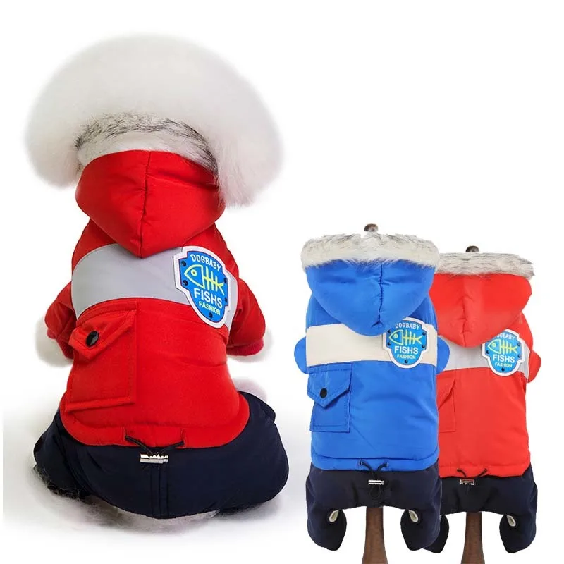 

Fashion Cotton Dog Coat Winter Dog Clothes For Small Dogs Chihuahua Thicken Down Jacket Puppy French Bulldog Pet Accessories