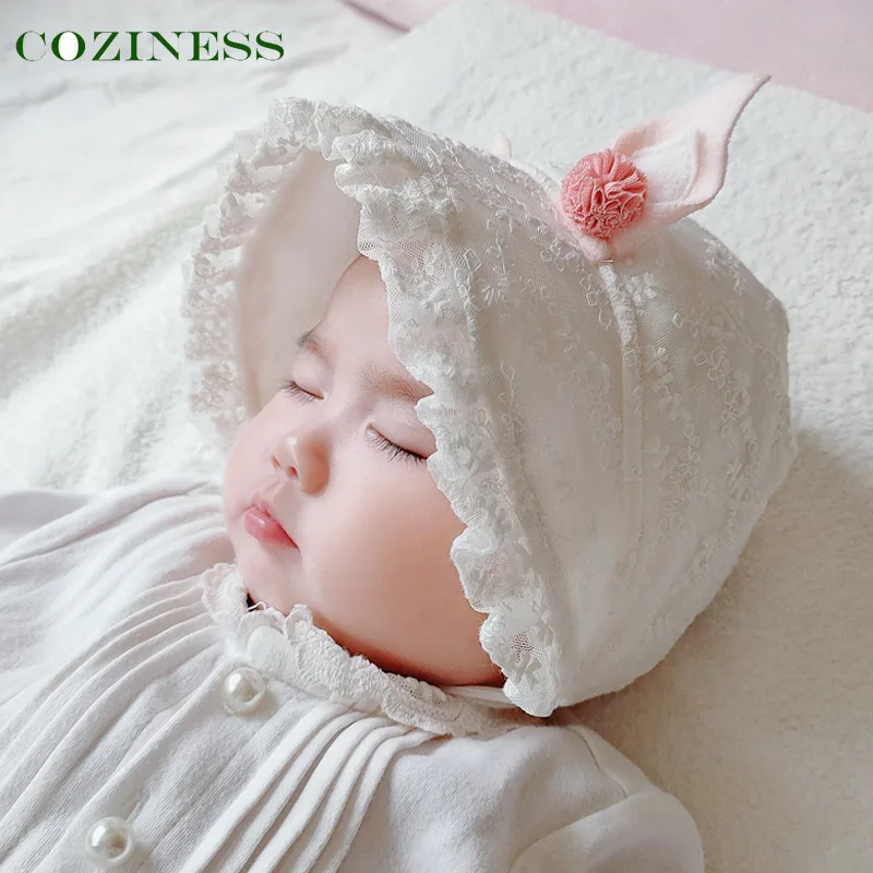 

Baby Hat Autumn Winter Cotton Thicken Keep Warm Girl Baby Hats Go Out Travel Lace Chid Shading Cap New Direct Sale Fisherman