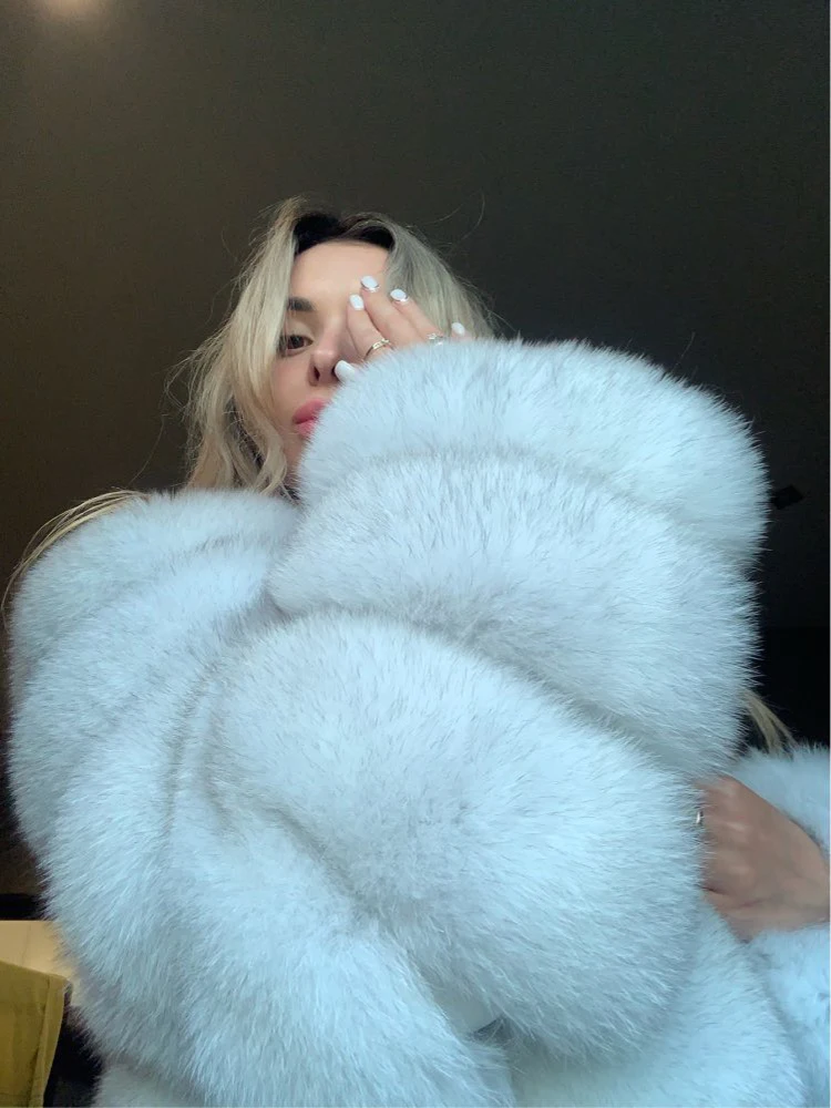 Winter Women's Cold Coat Top Fox Jackets For Women clothing Natural Real fox Fur Jacket Coats For Women Fur Jacket In Promotion