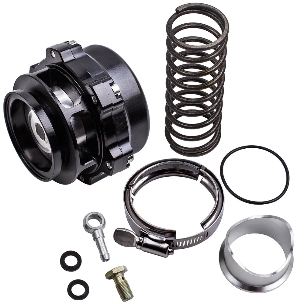 

50mm Blow Off Valve Universal BOV Kit Turbo Blow Dump Blow Off Adaptor Black