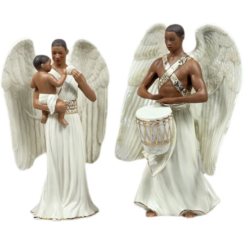 Lenox керамическая ручная роспись золотая калька ангел сквозь отец и сын