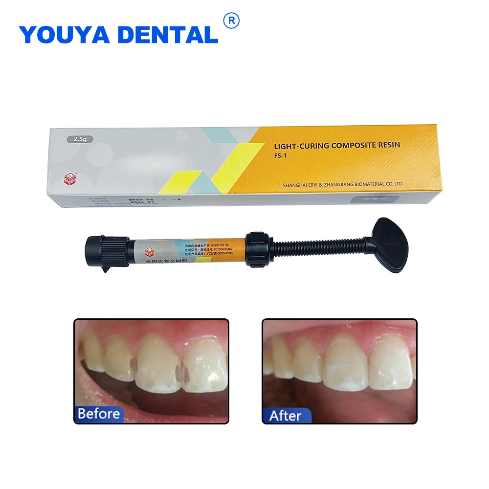 Dental Denfil Syringe Light Curing Universal Composite Resin Filling Dental Materials A1 A2 A3 Shape polishability