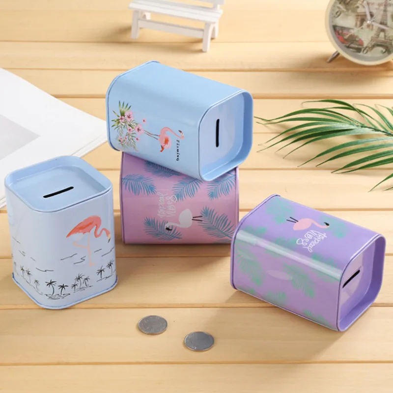 

Creative Cartoon Flamingo Piggy Bank Large Children's Toy Gift Home Decoration Money Box Savings Box Coin Banknote Piggy Bank