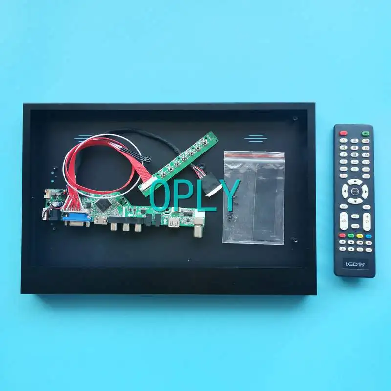 

For B140XW03 B140XW04 Analog TV Controller Driver Board+Metal Case HDMI-Compatible 14" VGA USB RF 1366*768 LVDS 40-Pin DIY Kit