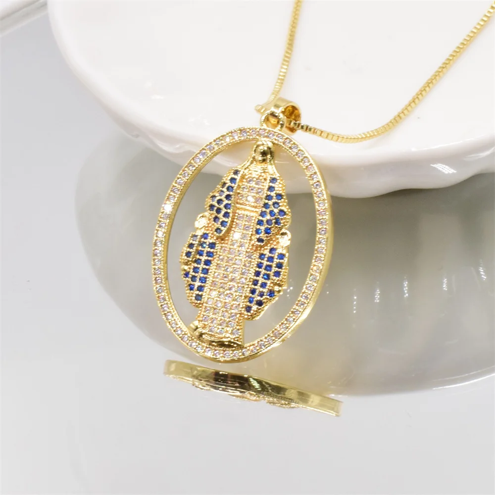 Новинка подвеска из искусственного циркония позолоченная коробка