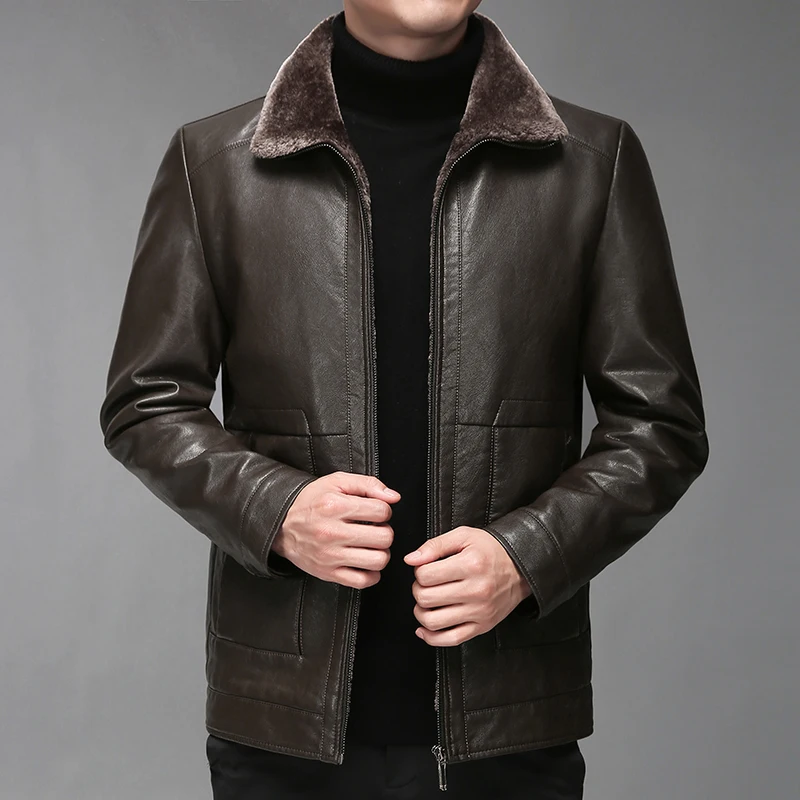 Мужская зимняя куртка-бомбер Avirex мотоциклетная куртка-Авиатор из натуральной