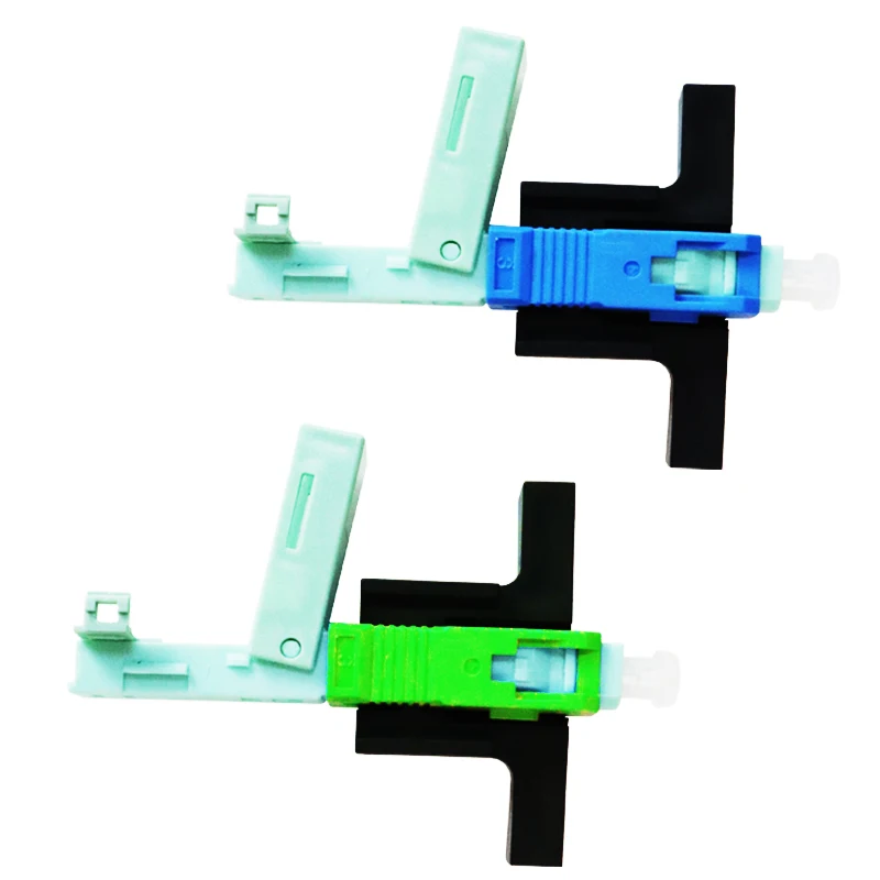 OPTFOCUS SC  APC Fiber Optic Connector 53mm Fiber Fast Connector SM FTTH Tools Quickly Connector 100pcs  Free Shipping