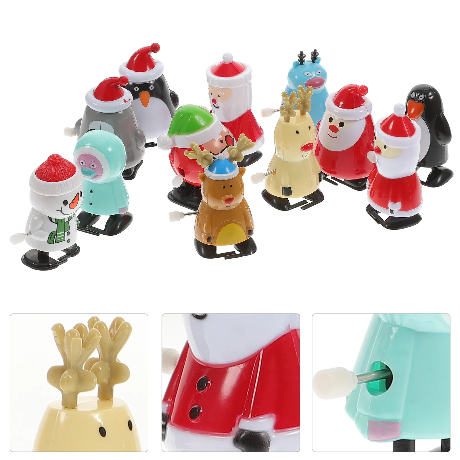 

Windtoyschristmas Заводной Игровой Набор для животных, мини-чулки, чулок, Санта-Клаус, лось, набор мультяшных животных, Детские сувениры для вечеринк...
