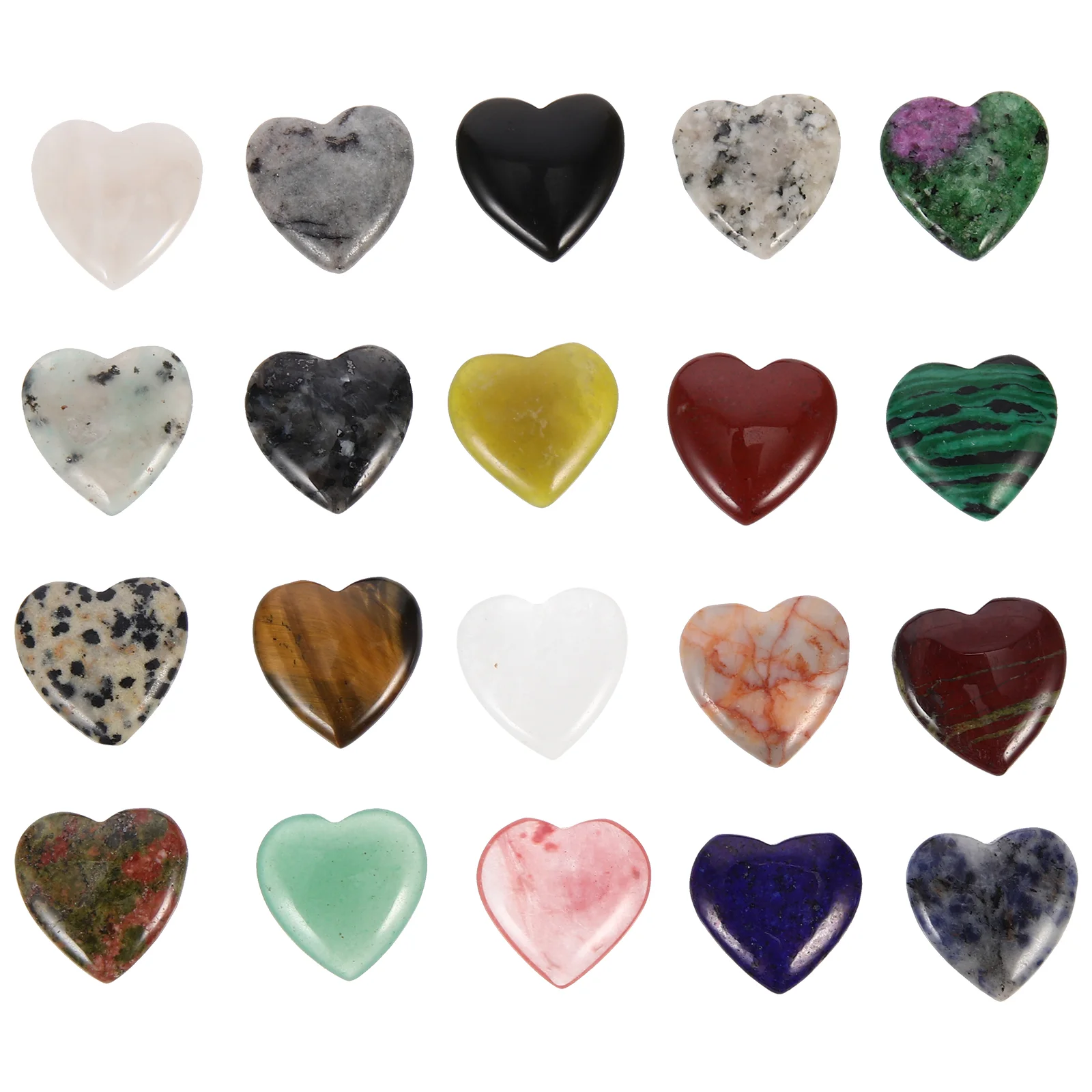 

Heart Stones Crystal Stone Aquarium Shaped Gravel Fish Tank Table Scatter Succulent Pebbles Tumbled Decorative Decorations