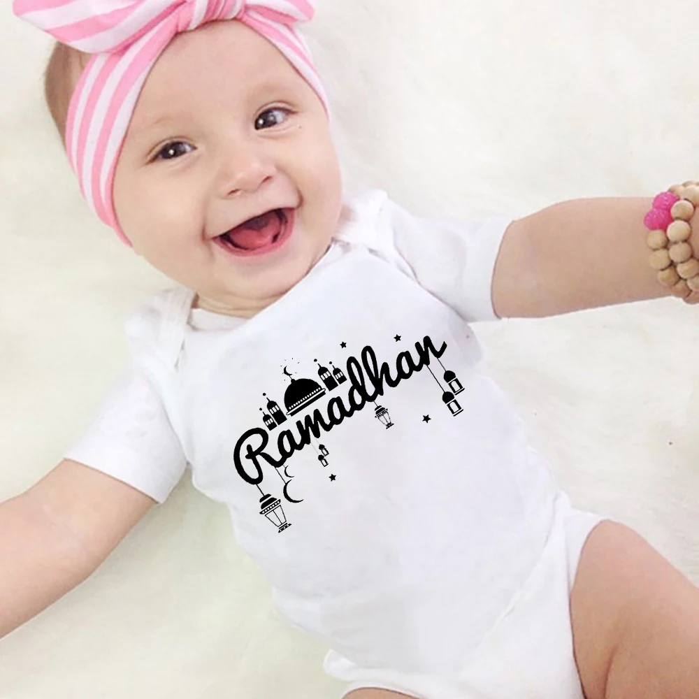 Одежда для новорожденных Рамадан мой первый детское боди одежда малышей