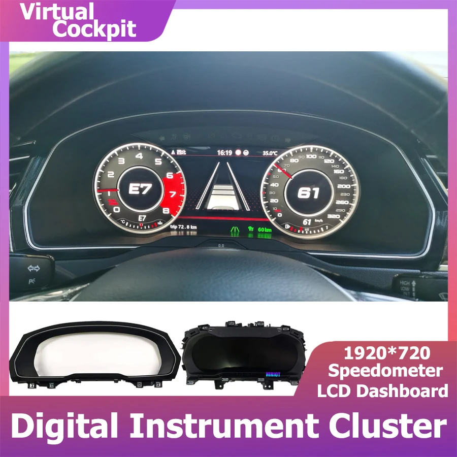 12.3''Inch Instrument Cluster Digital Virtual Cockpit For PASSAT B8 Variant Golf 7 MK7 7.5 GTI Speedometer LCD Dashboard Panel