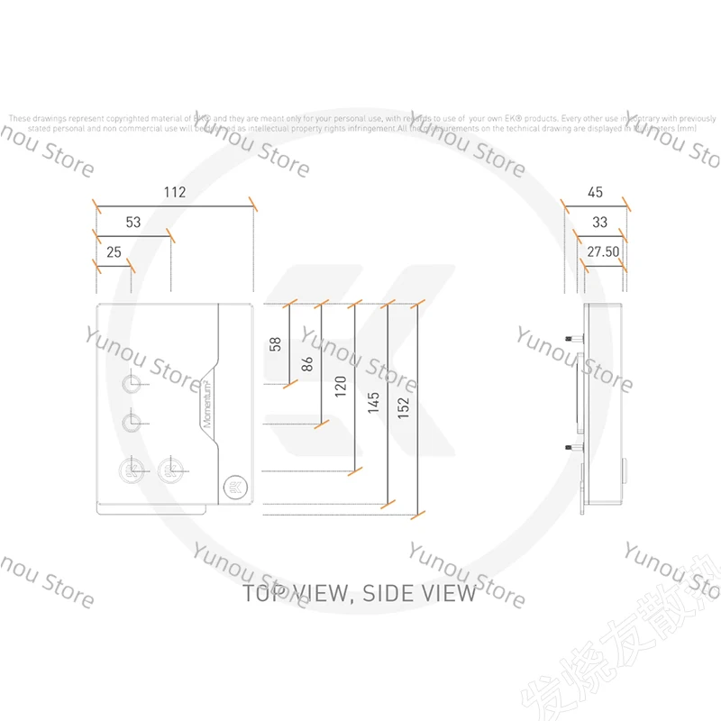 EK-Quantum ASUS Maximus Z790Extreme с мониторингом M.2 охлаждающая материнская плата встроенная