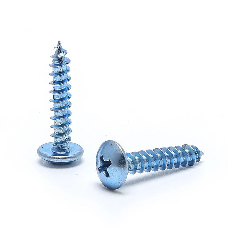

M4 M5 M6 10mm 12mm 16mm to 50mm Zinc Plated Carbon Steel Phillips Cross Recessed Round Truss Mushroom Head Self Tapping Screw