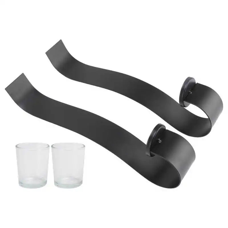 S-образный настенный подсвечник изысканные детали с подсвечником для гостиной |