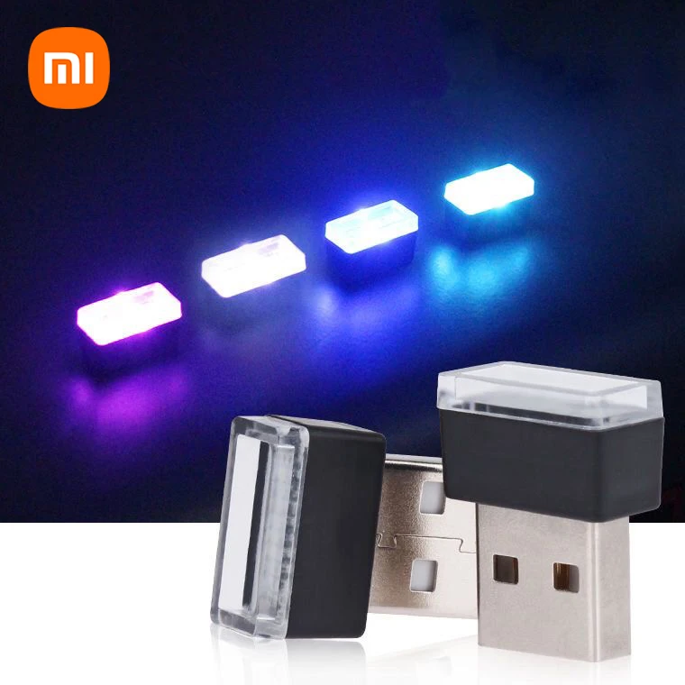

Светодиодный автомобильный мини-светильник XIAOMI с USB, автомобильный внутренний атмосферный светильник, декоративная лампа, аварийное освещ...