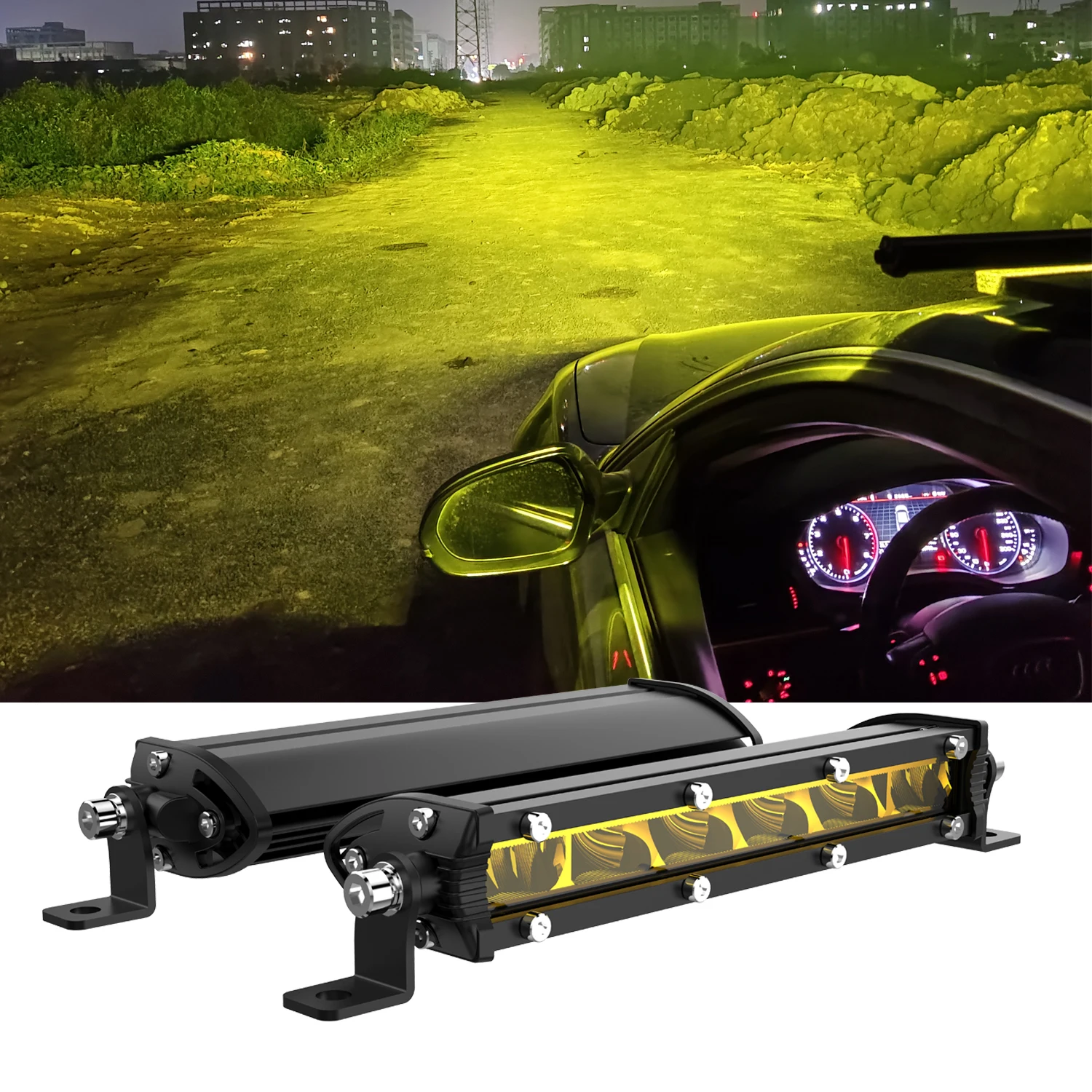 

LANGBO 6D Slim Led Work Light Bar 7" 13" 20" 26" 32" 38" 50" inch Wide Beam Fog Light For SUV 4X4 Off Road LED Light pods Lamp