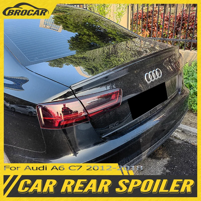 

Внешний спойлер из АБС-пластика и углеволокна для Audi A6 C7 Sedan 4-door 2012-2018 S6