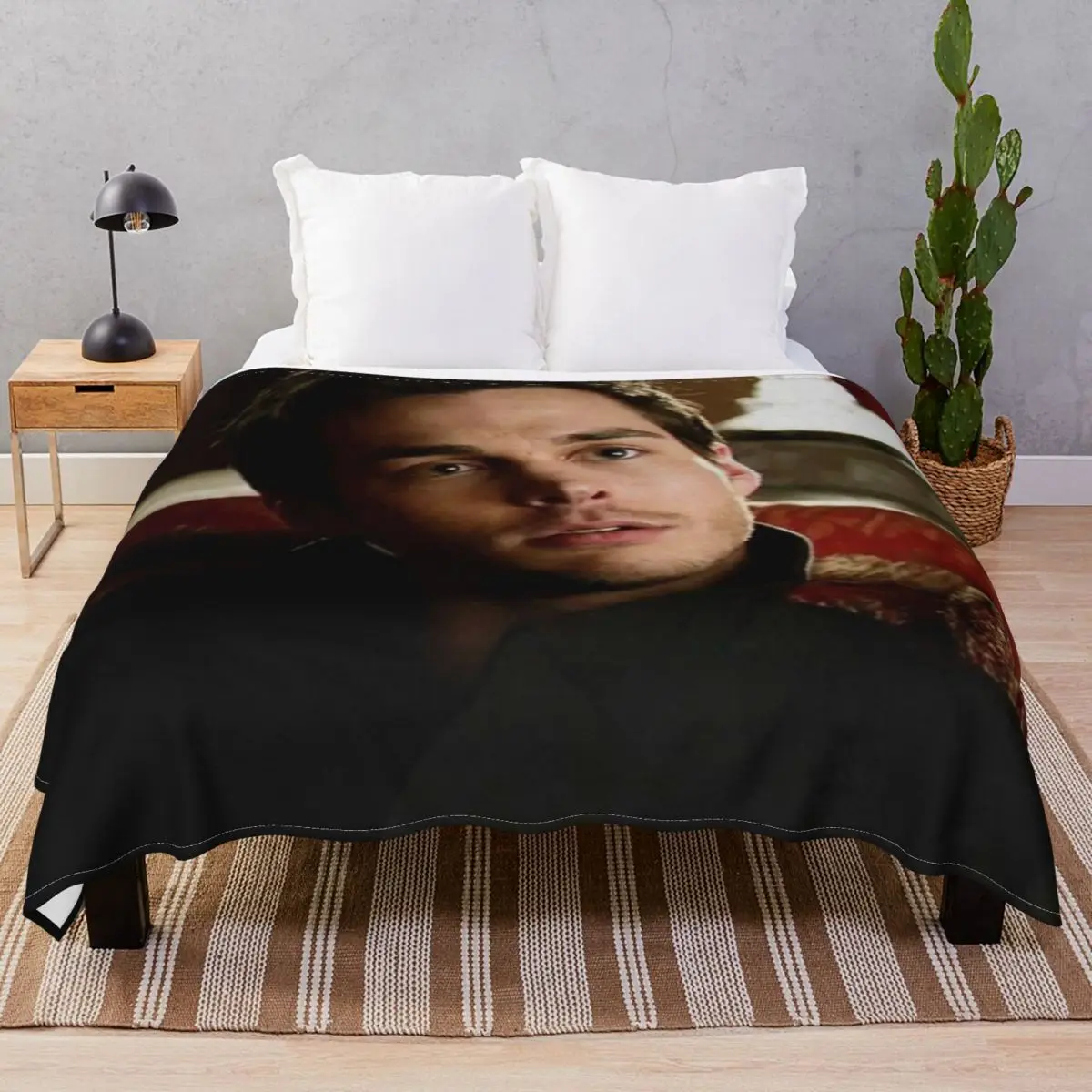 

Kai Parker Blanket Flannel Summer Soft Unisex Throw Blankets for Bed Home Couch Camp Office