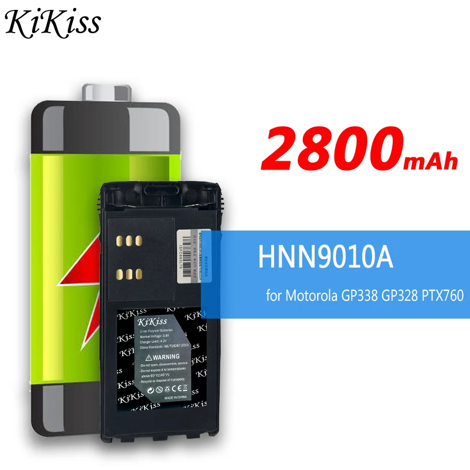 

2800mAh KiKiss Powerful Battery HNN9010A For Motorola GP338 GP328 PTX760 Walkie-talkie Explosion