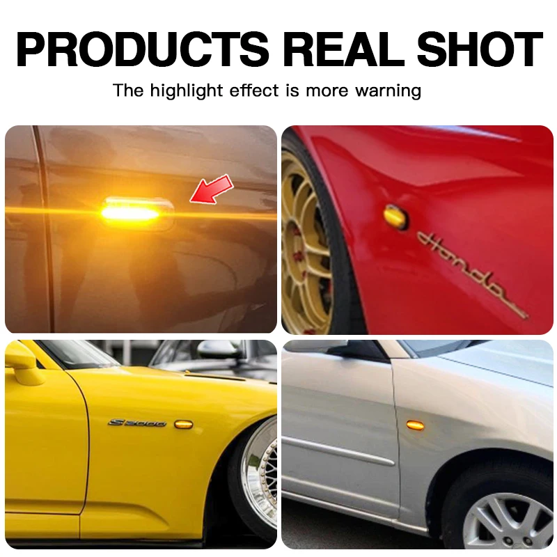 2 шт. для HONDA Prelude CRX S2000 Integra Fit Del Sol Acura Civic светодиодный динамический указатель