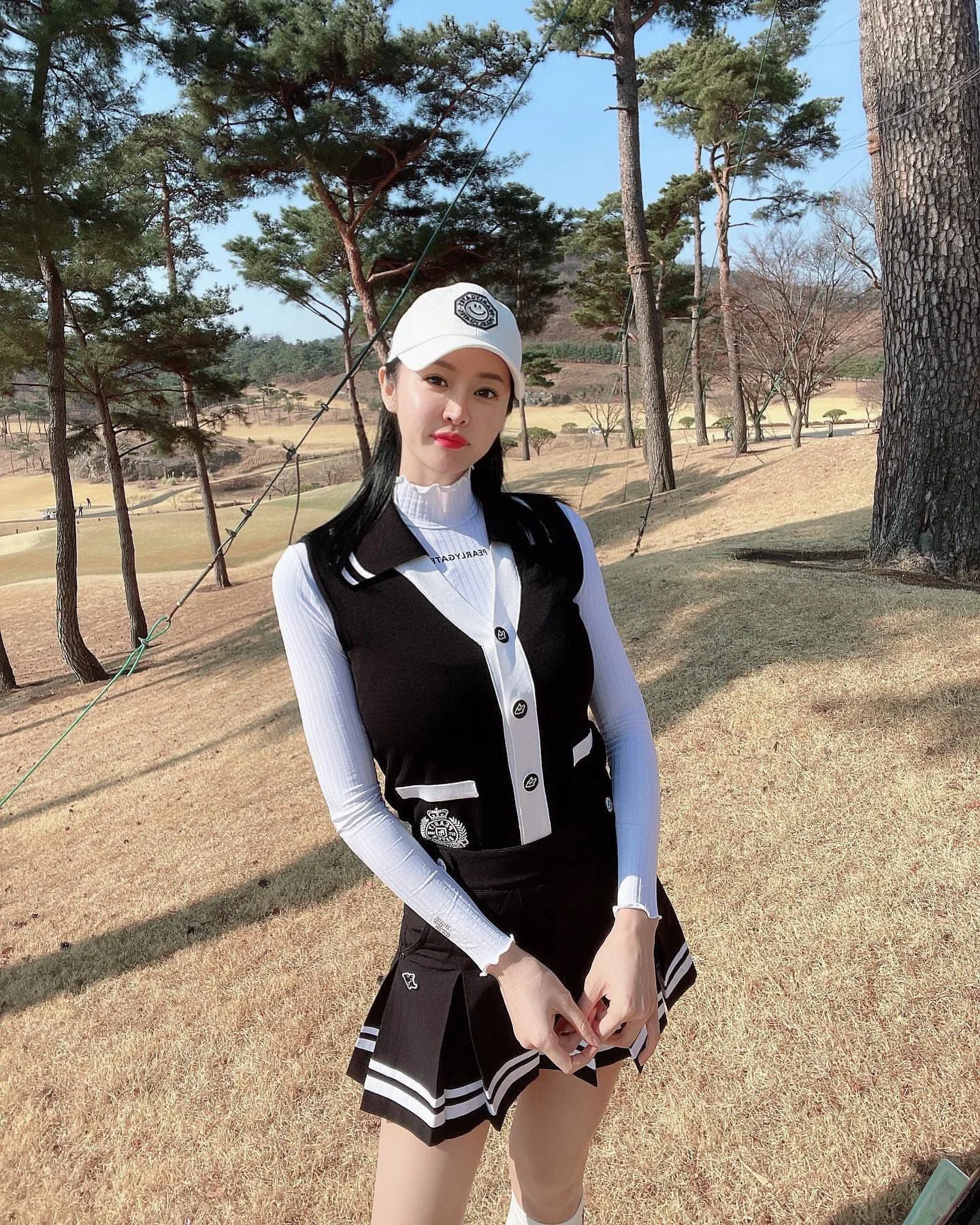 New Spring/summer golf vest for women lightweight stretch golf knitwear sport fashion cute PG golf apparel Ladies Golf wear top